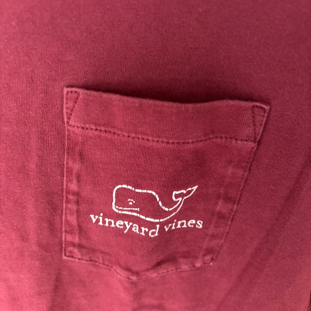 Vineyard Vines Men's Red Long Sleeve Shirt - Picture 2 of 5